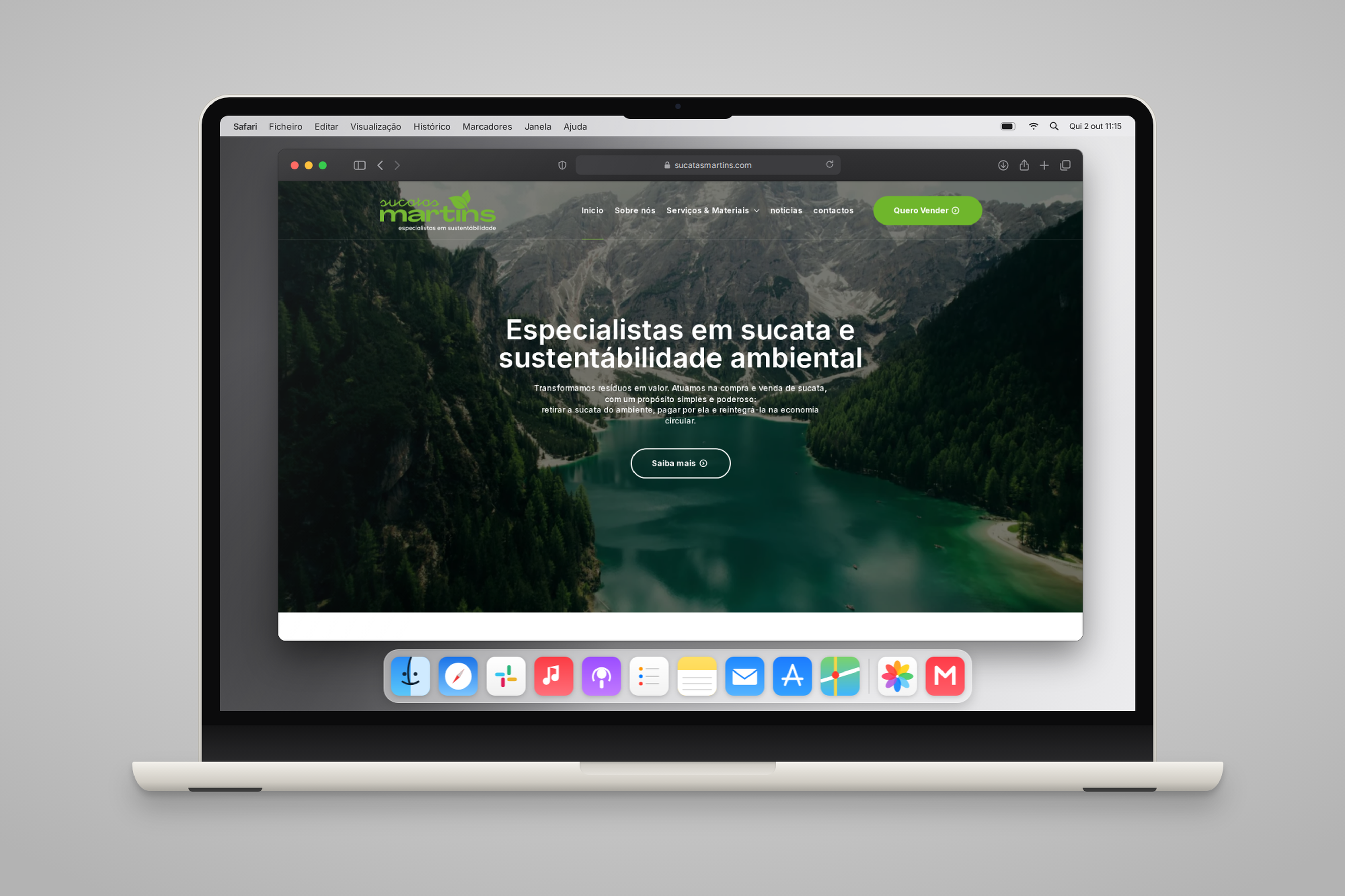 Sucatas Martins: brand, website, print, vinyl graphics, decoration and communication