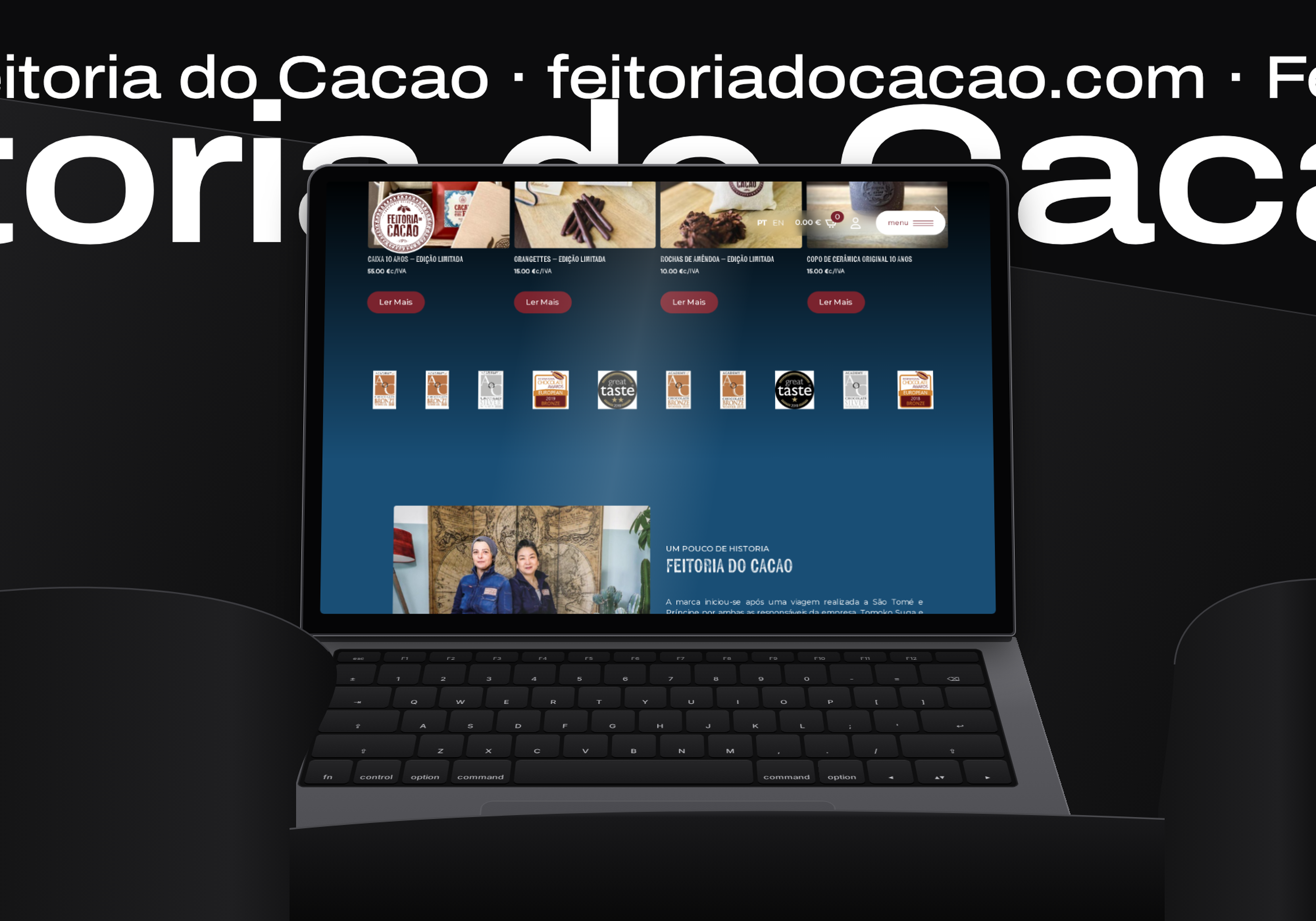 Feitoria do Cacao: site, loja online, estacionário e vinis