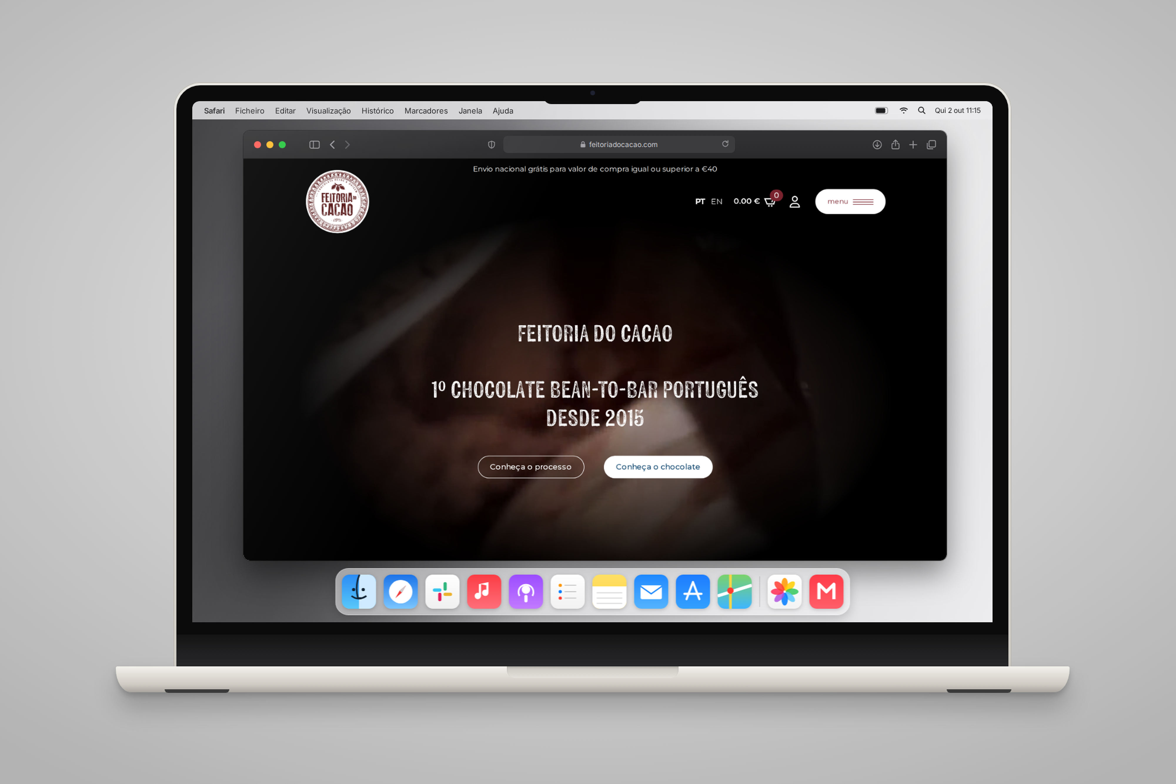 Feitoria do Cacao: site, loja online, estacionário e vinis