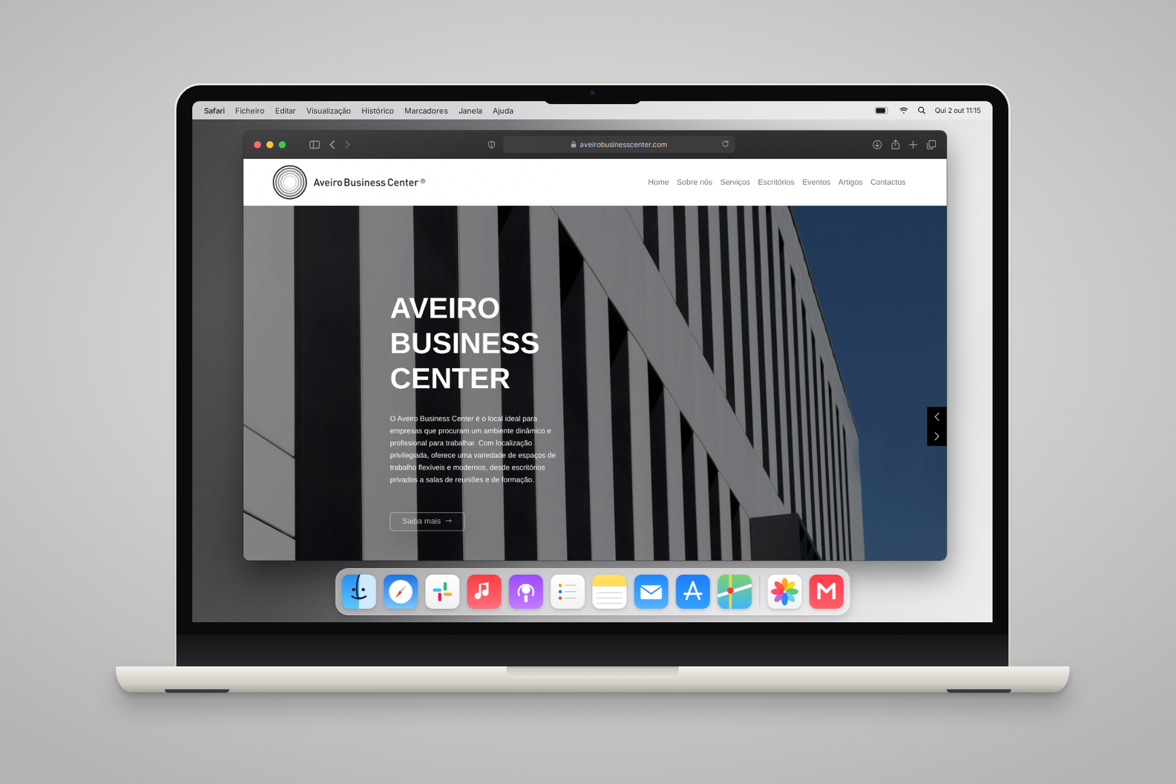 Aveiro Business Center: corporate website