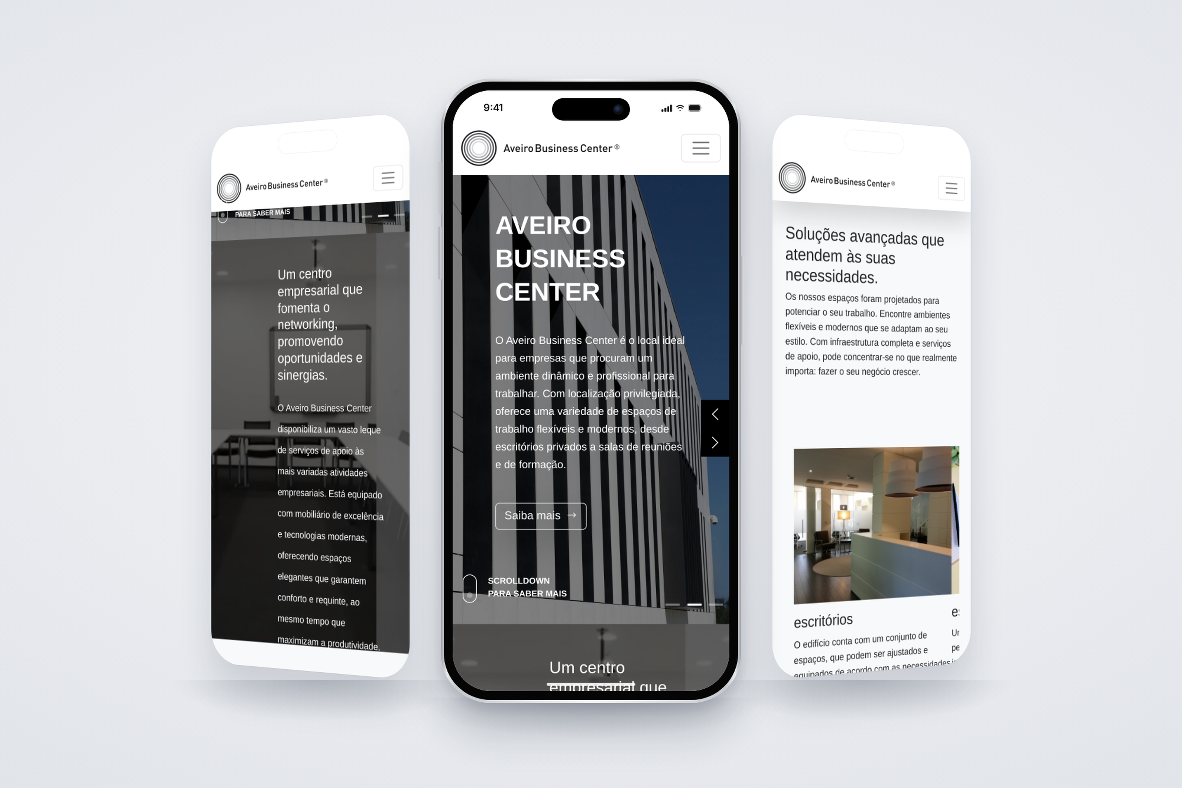 Aveiro Business Center: corporate website