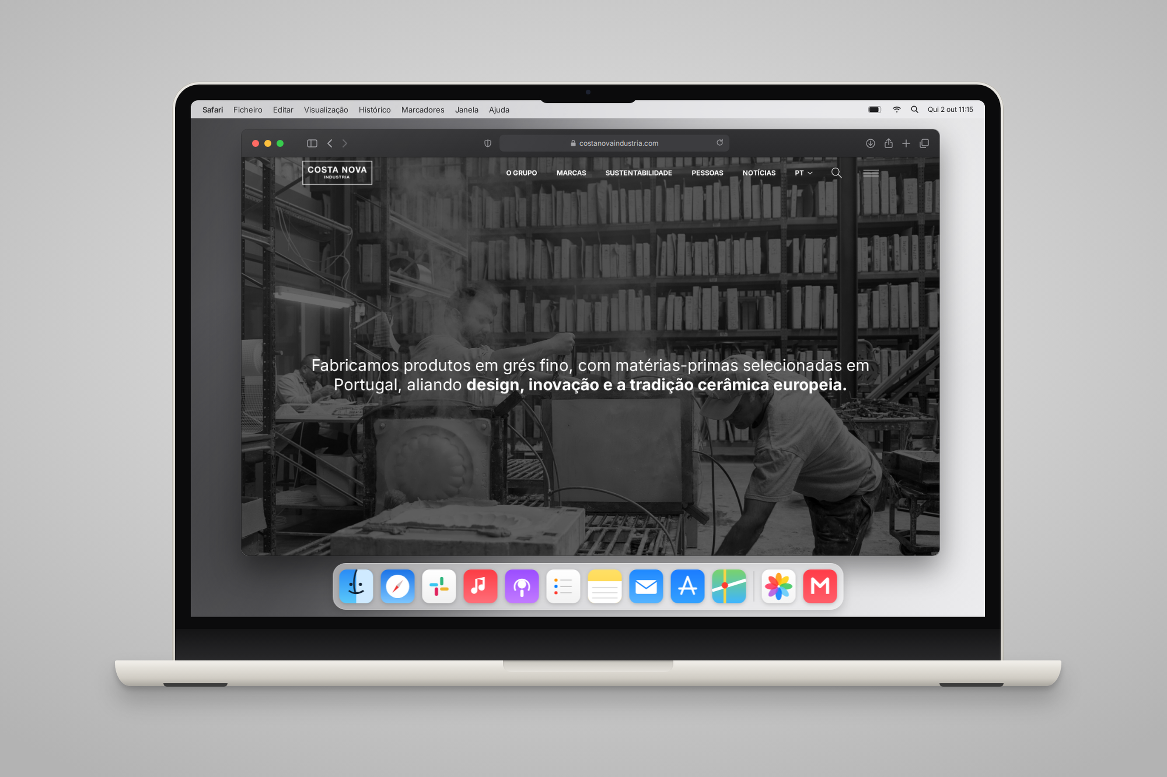 COSTA NOVA Industria: site institucional do grupo