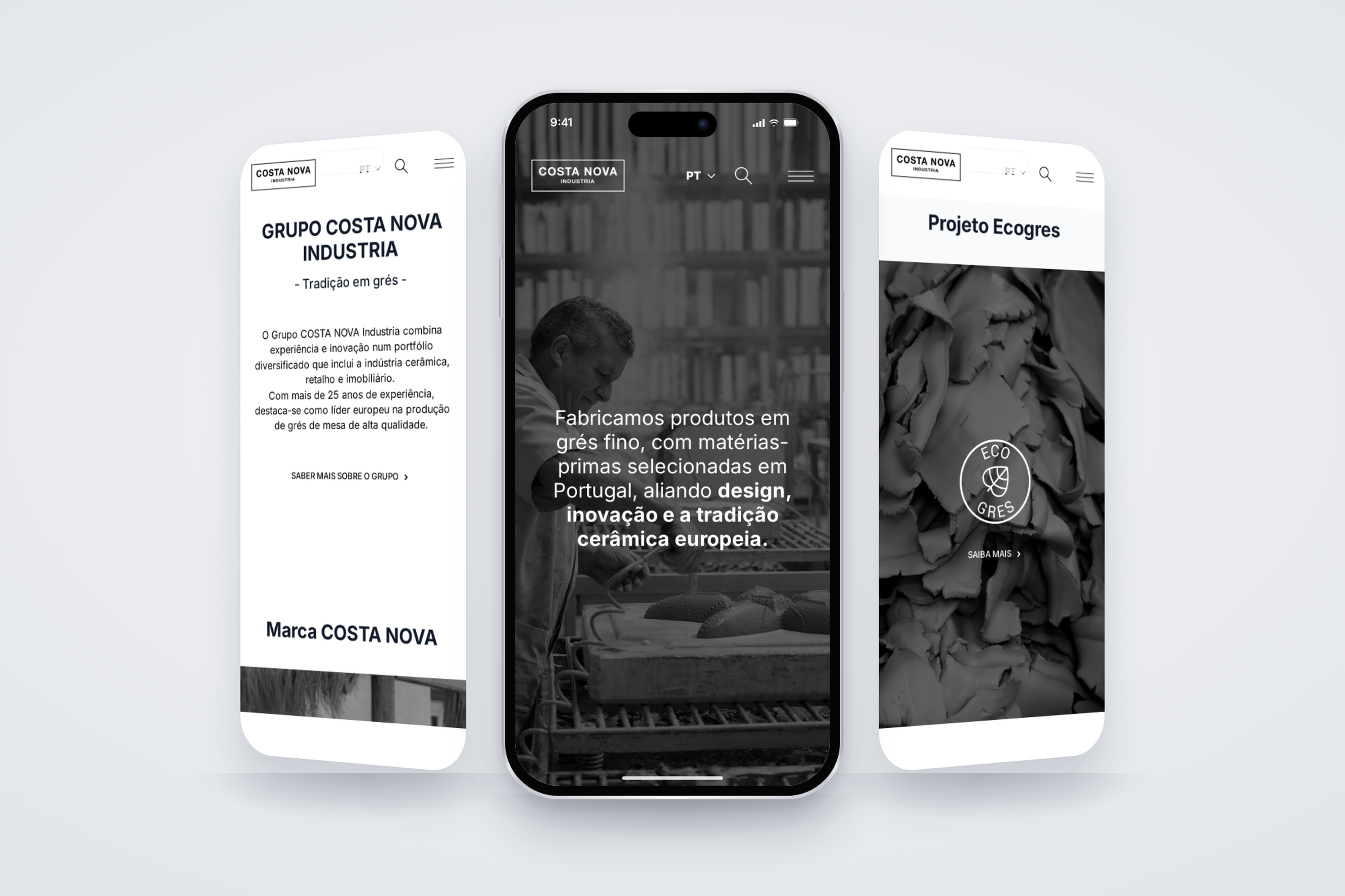 COSTA NOVA Industria: site institucional do grupo