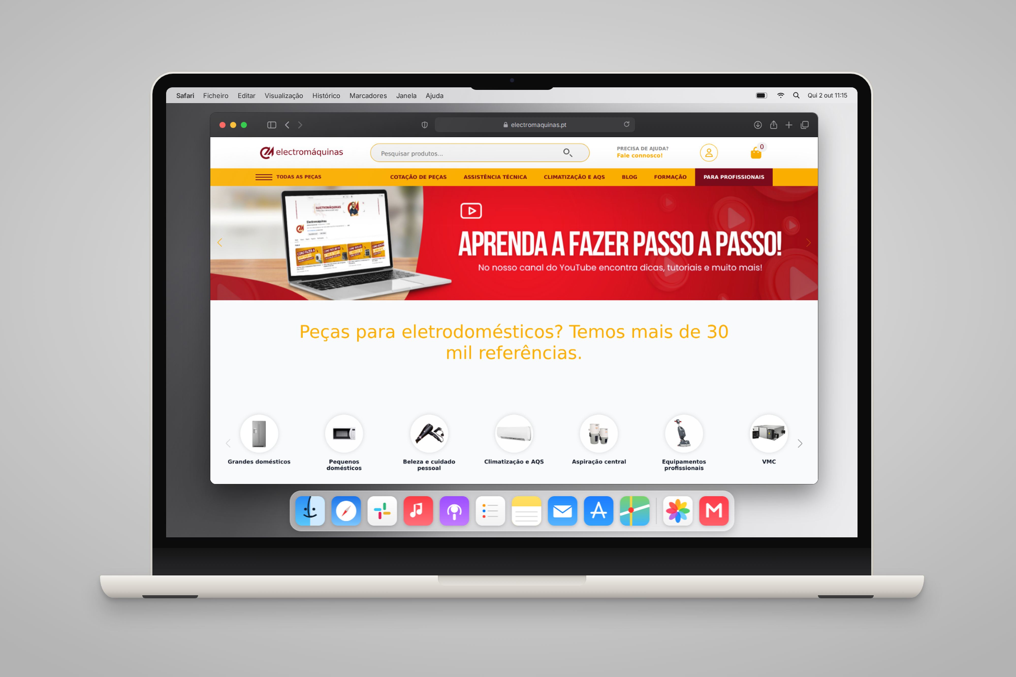 Electromáquinas: loja online de peças para eletrodomésticos