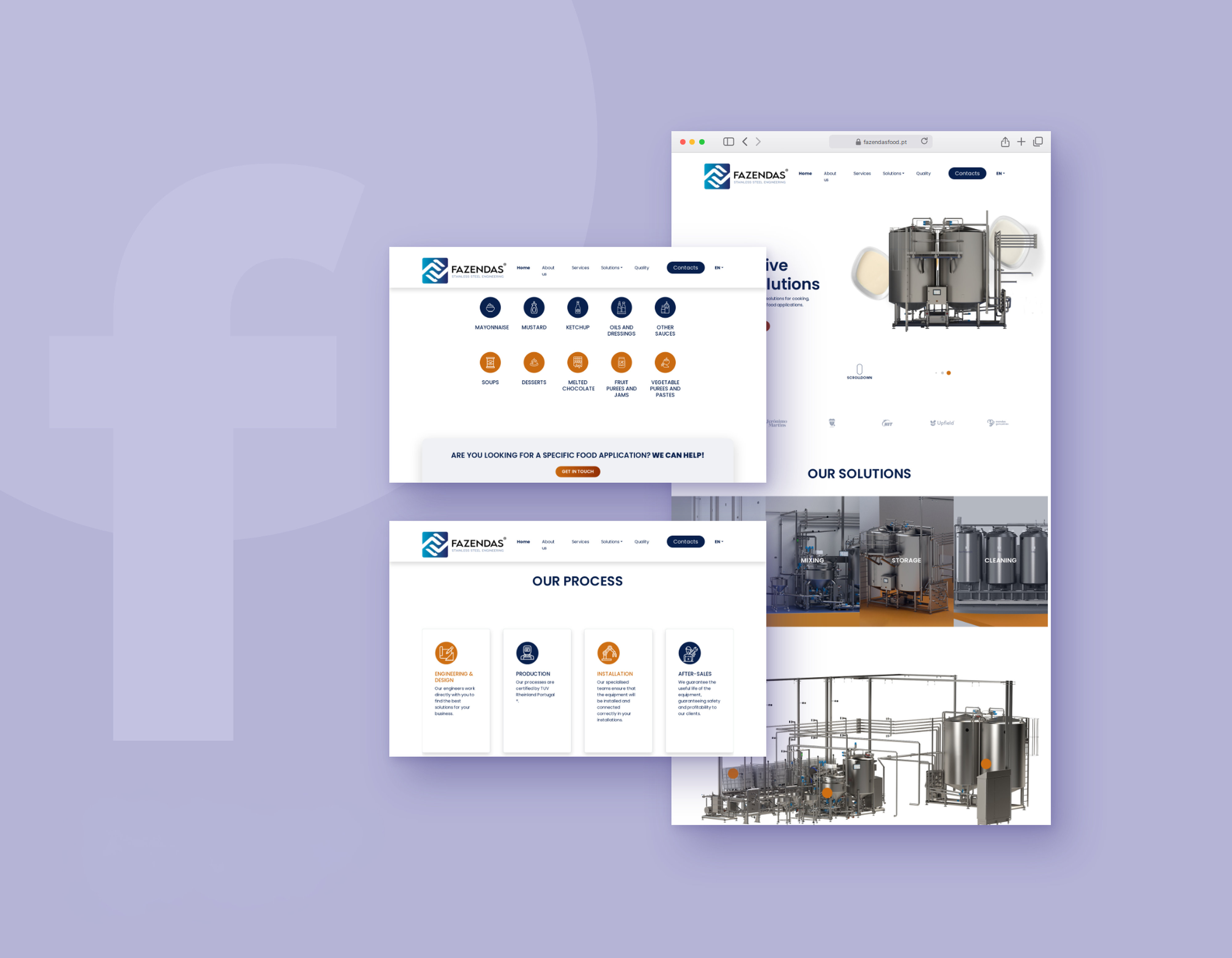 Fazendas Food: site institucional multilíngue (alimentar)