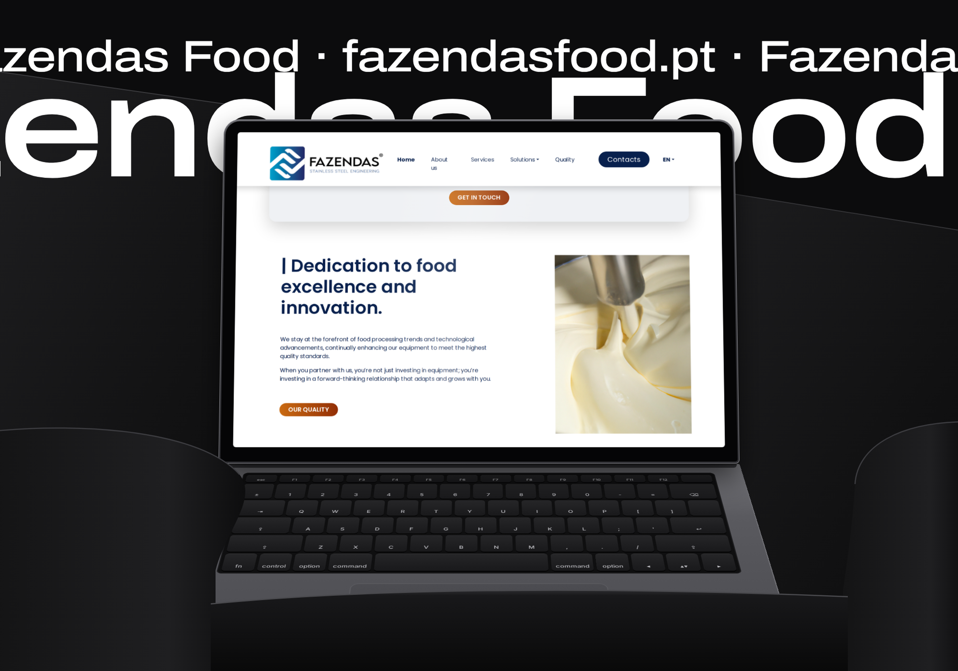 Fazendas Food: site institucional multilíngue (alimentar)