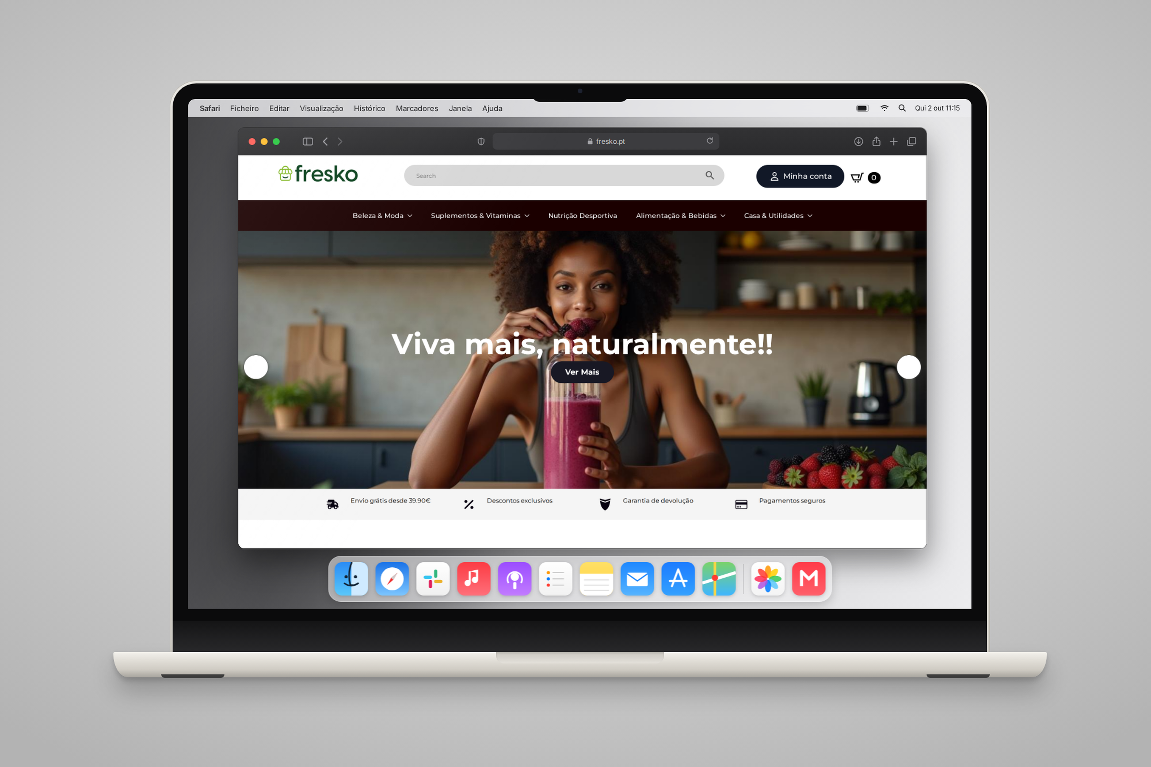 Fresko: loja online de saúde e bem-estar