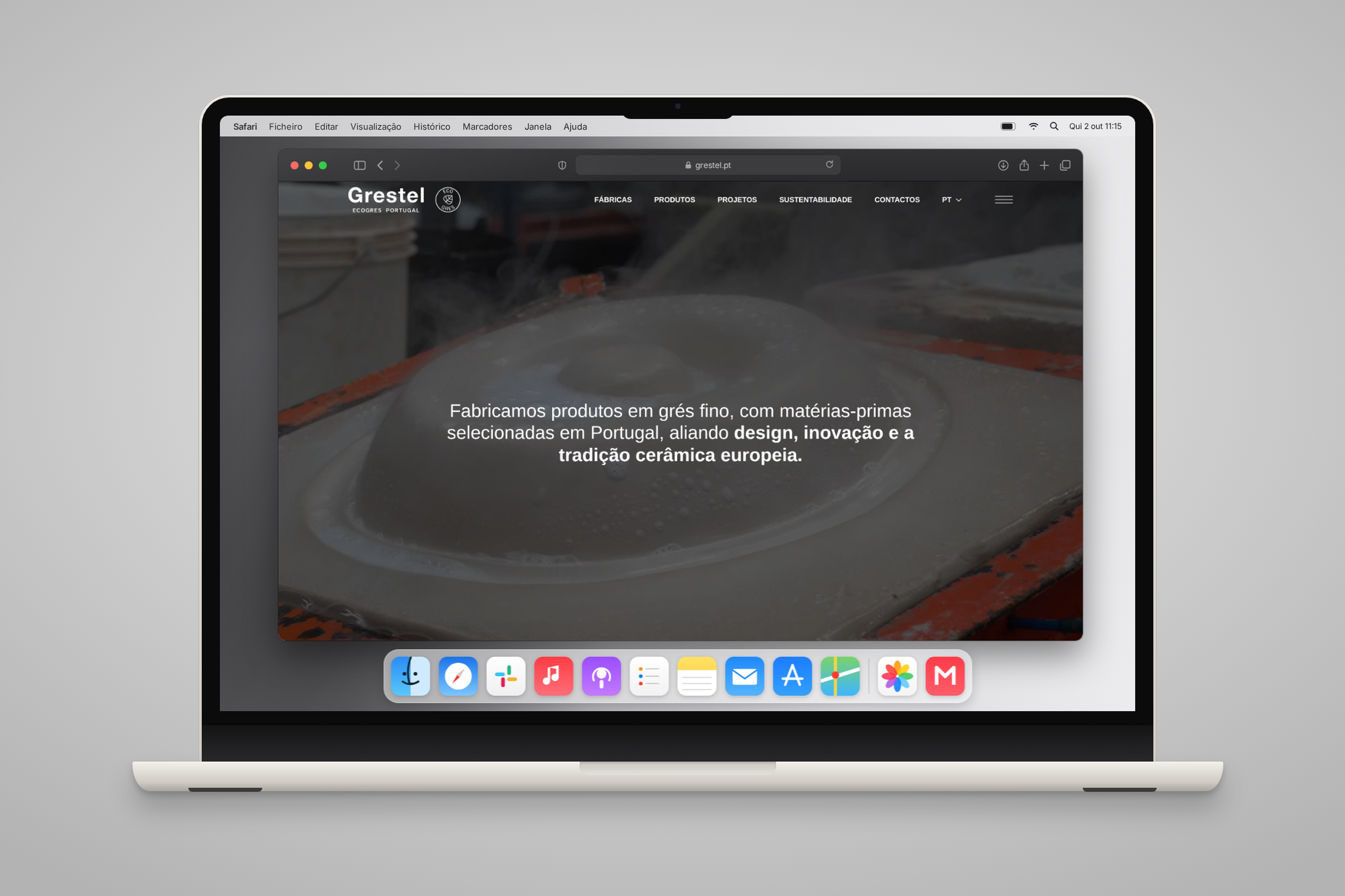 Grestel: corporate website and collections catalogue