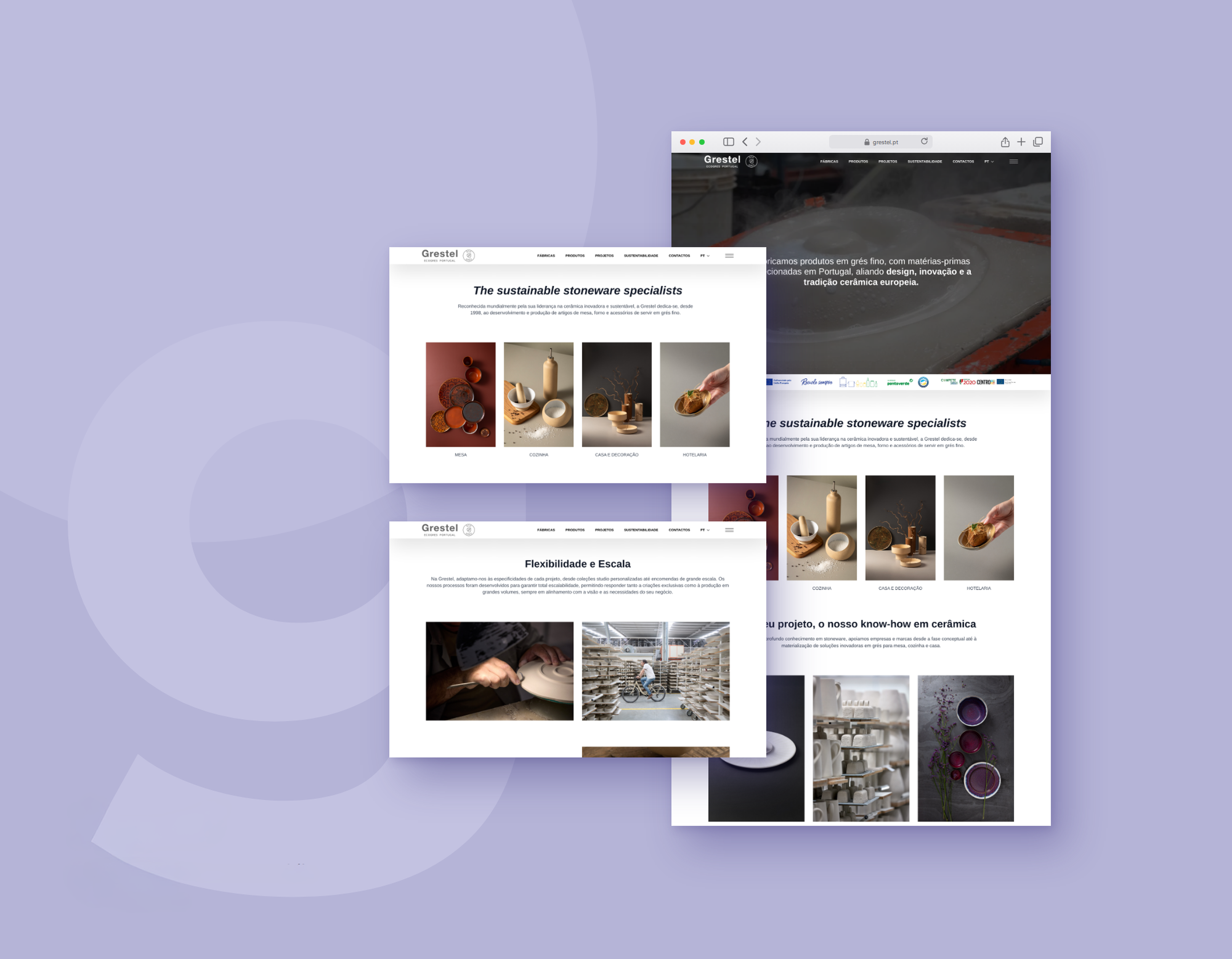 Grestel: corporate website and collections catalogue