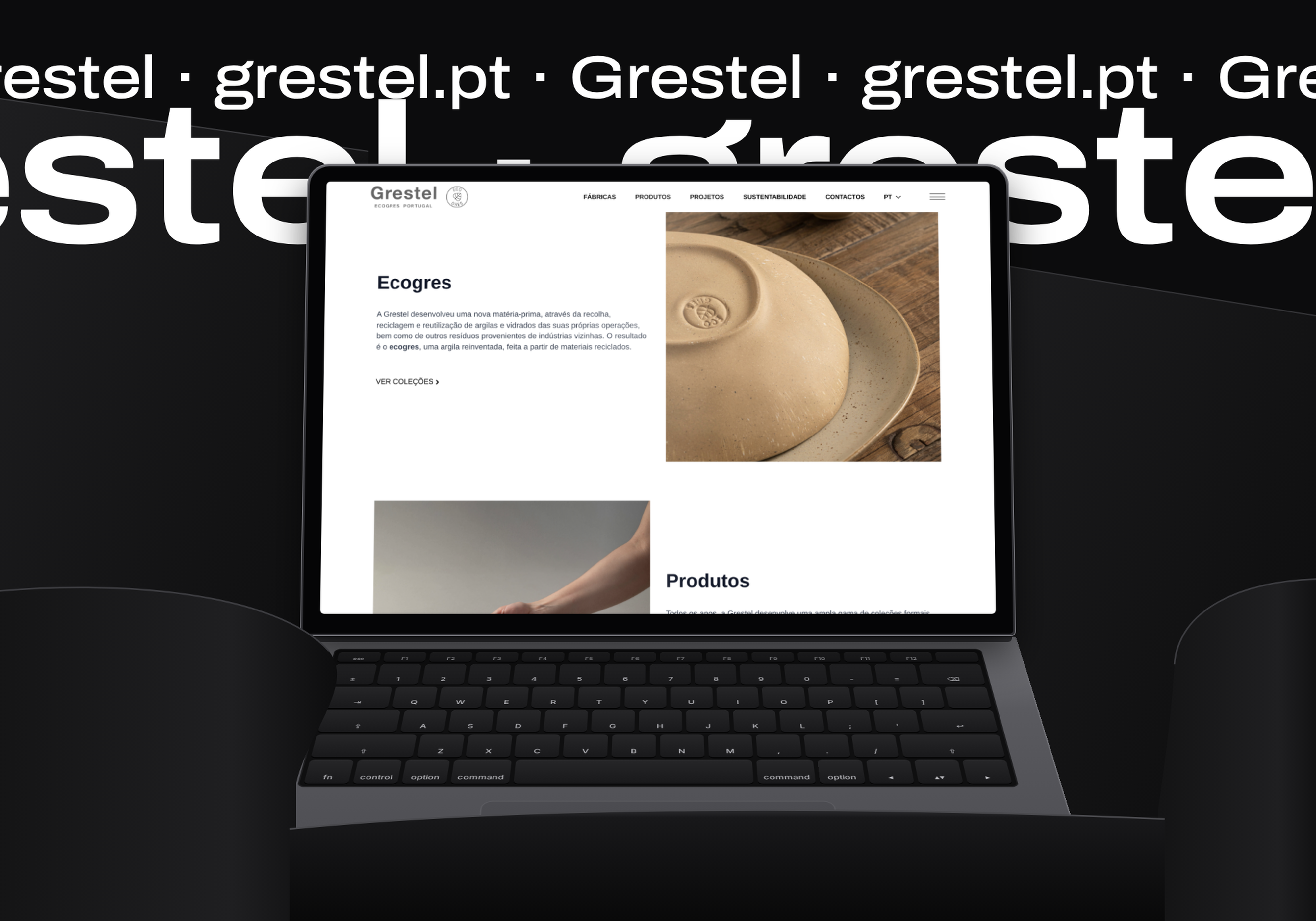 Grestel: corporate website and collections catalogue