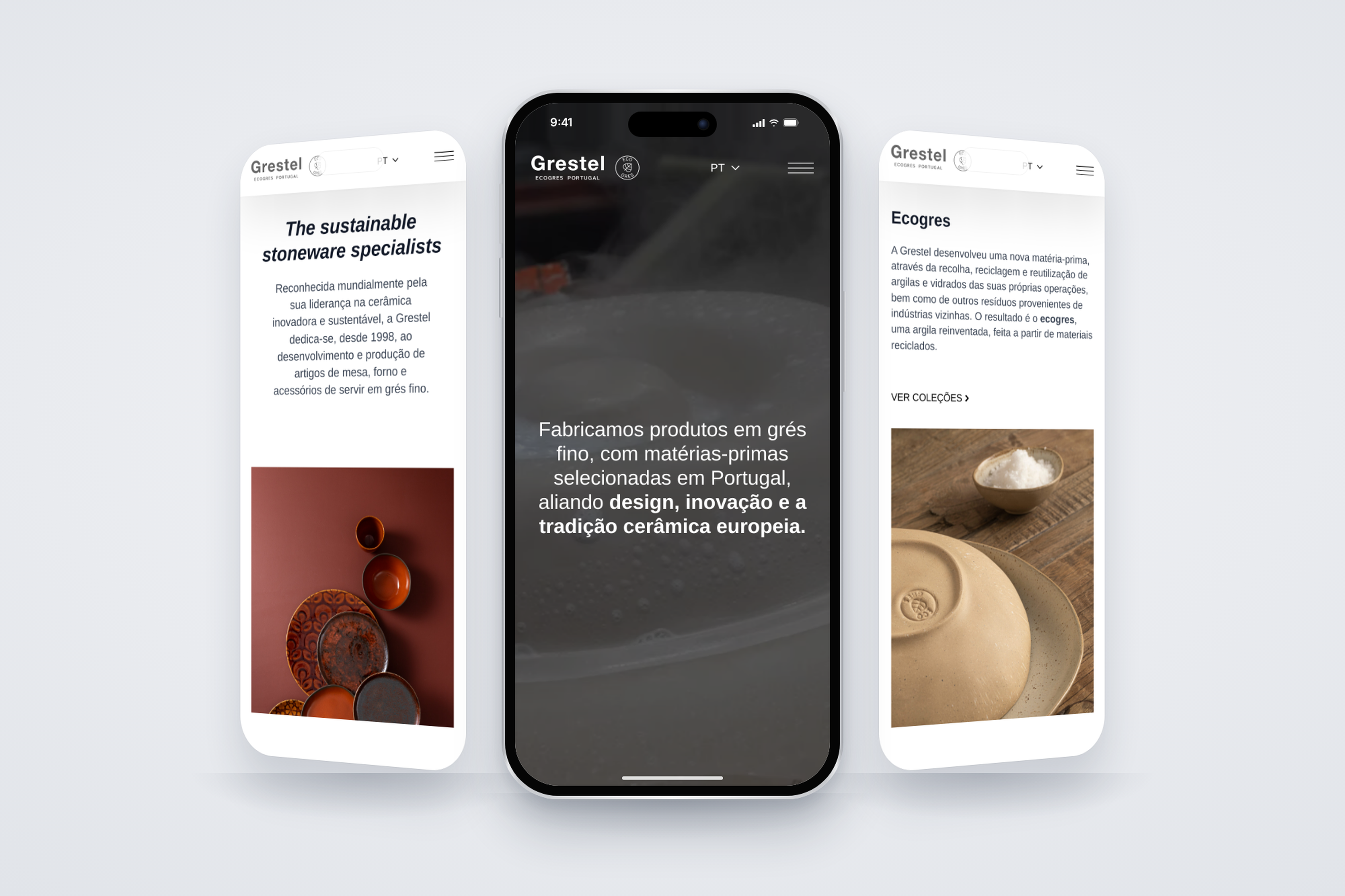Grestel: corporate website and collections catalogue