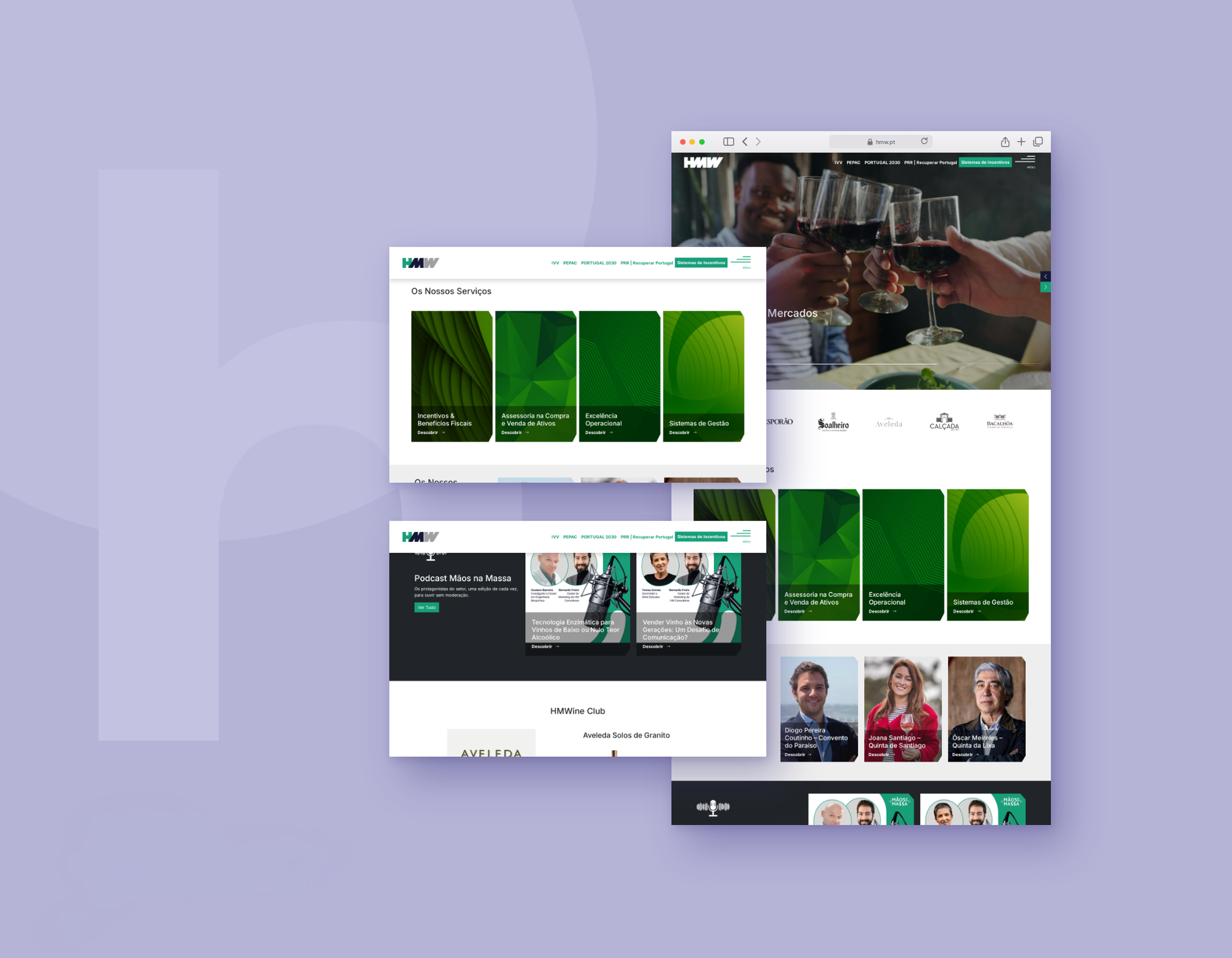 HMW: site institucional bilingue