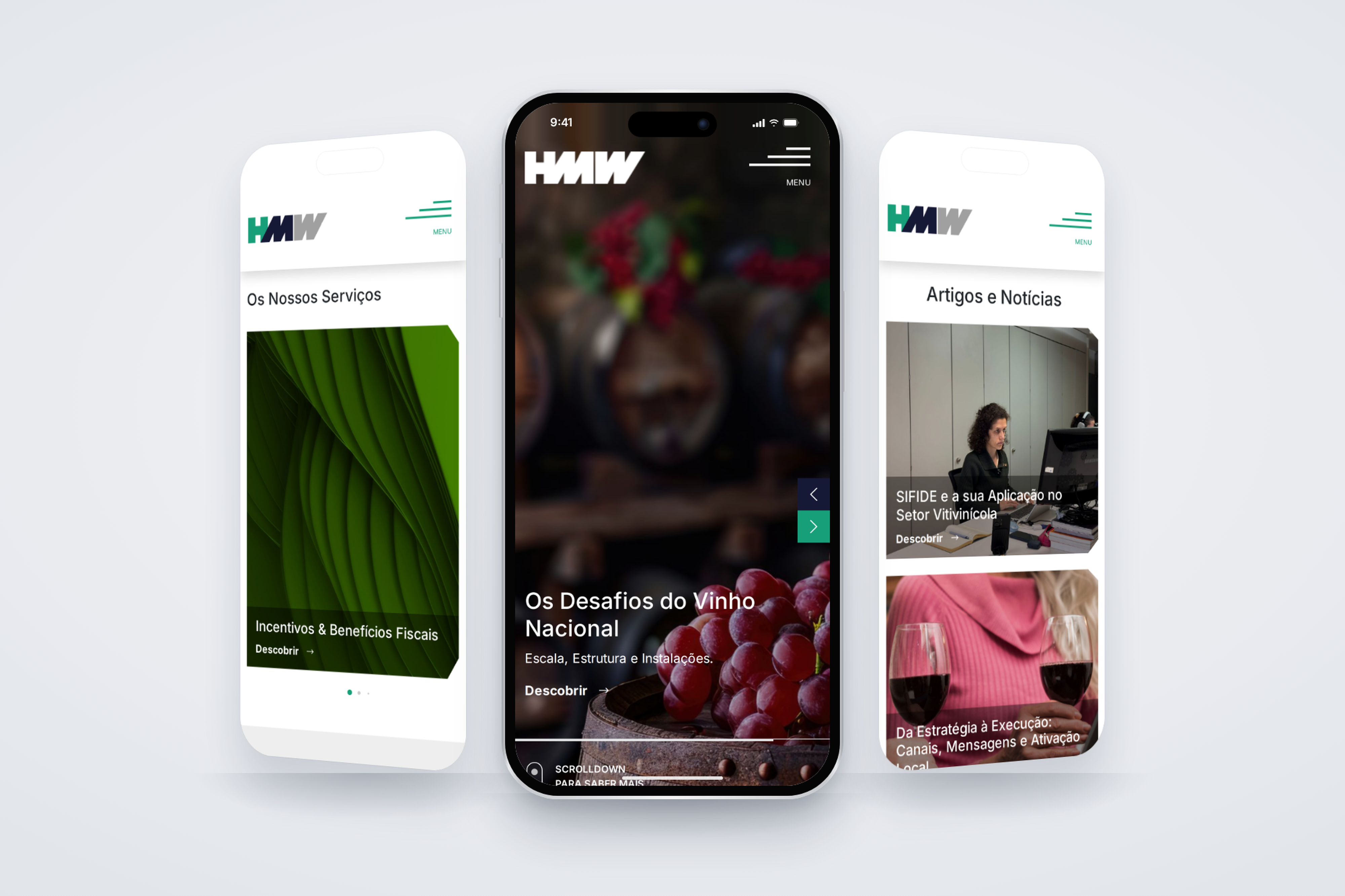HMW: site institucional bilingue