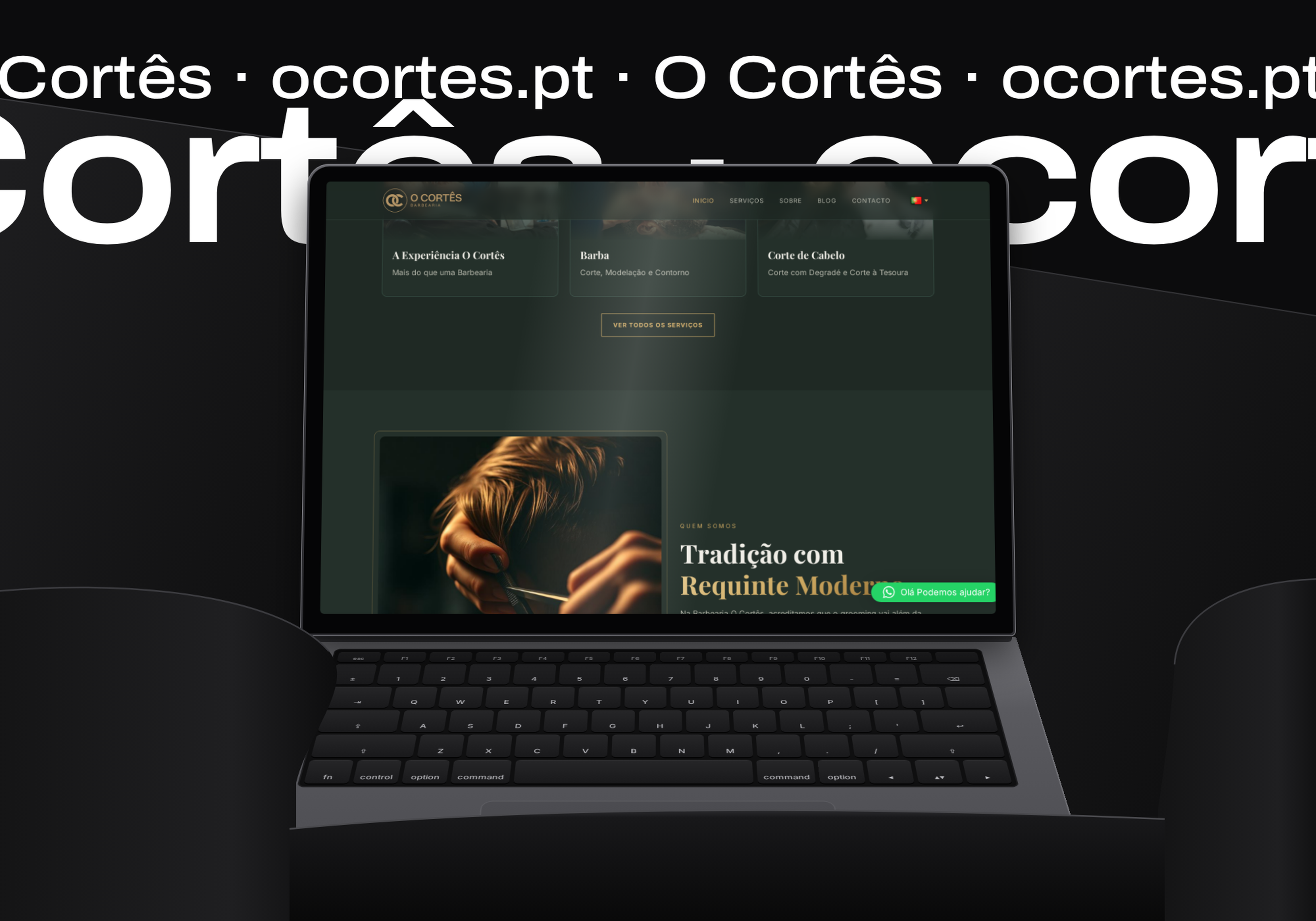 O Cortês: site da barbearia na Figueira da Foz