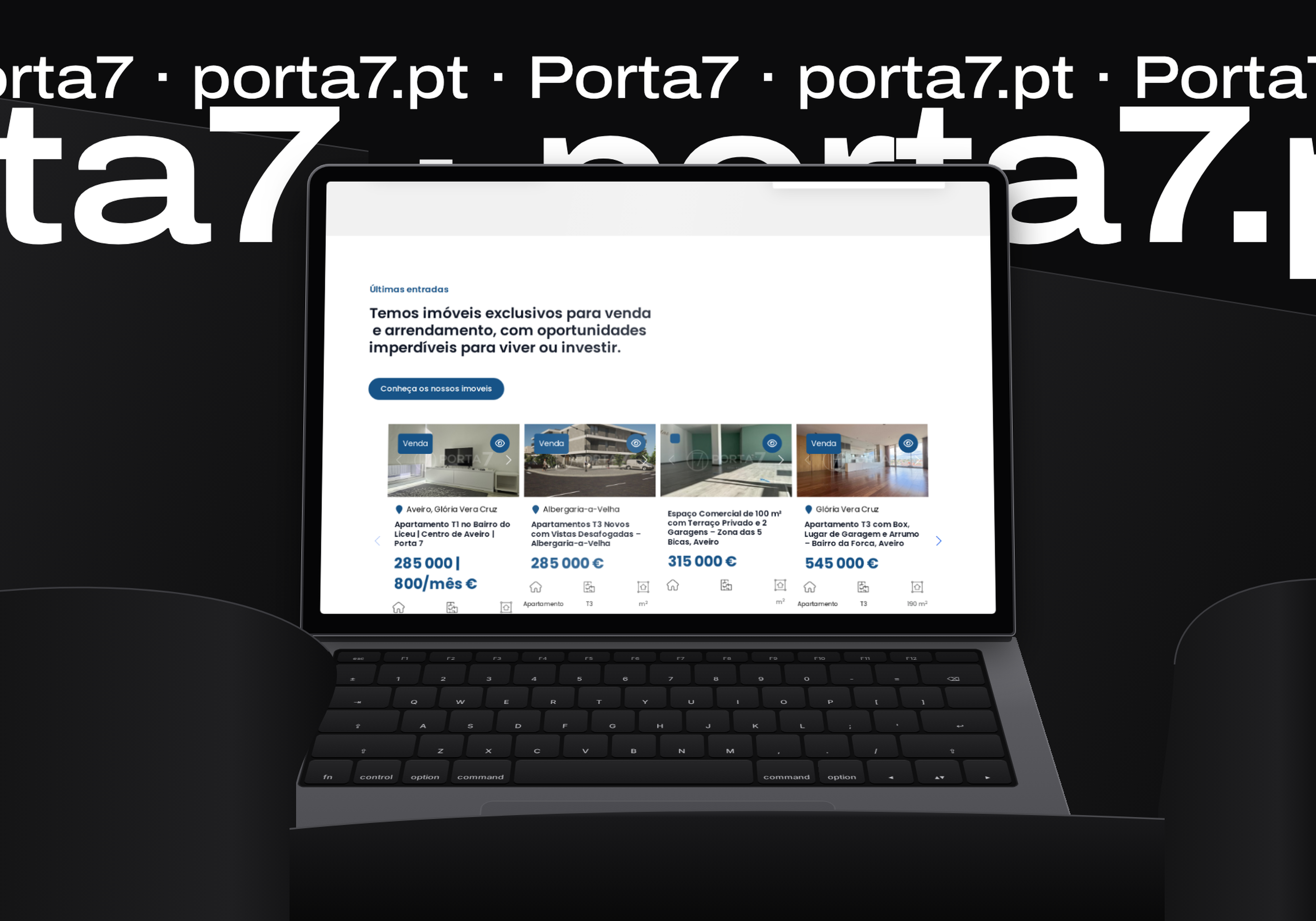Porta 7: site da imobiliária