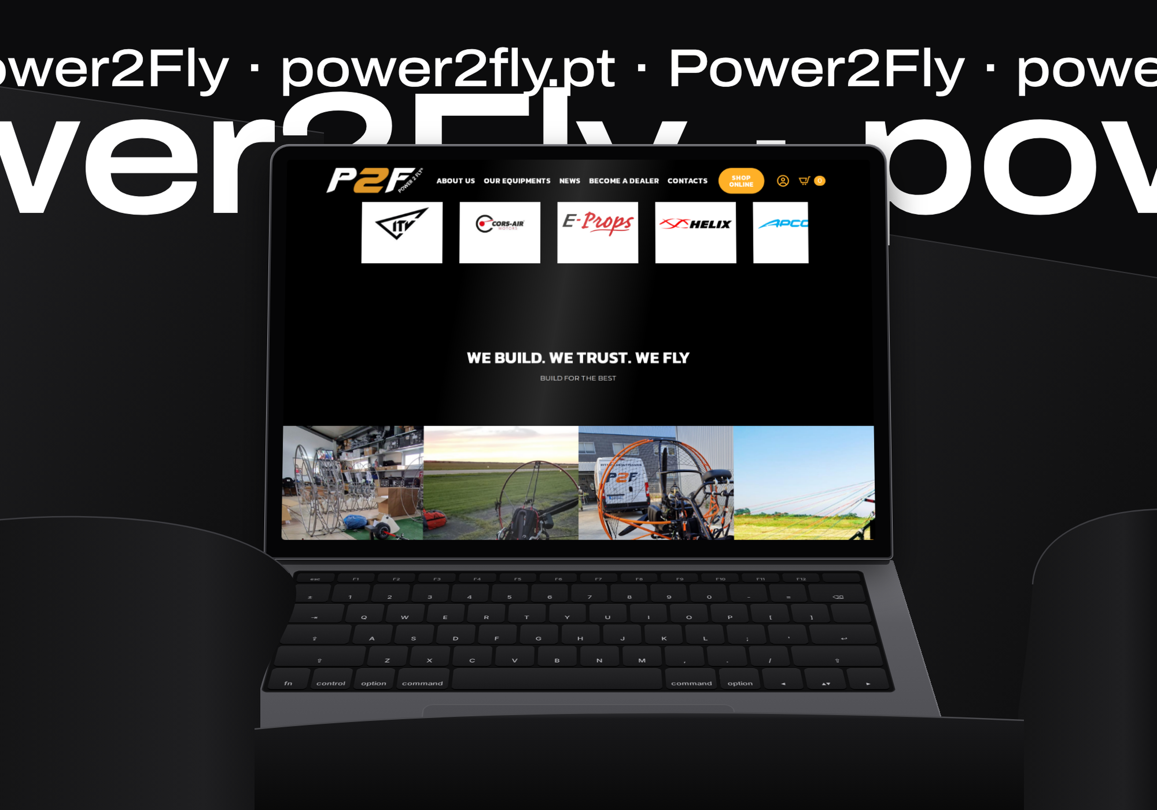 Power 2 Fly: site e loja online