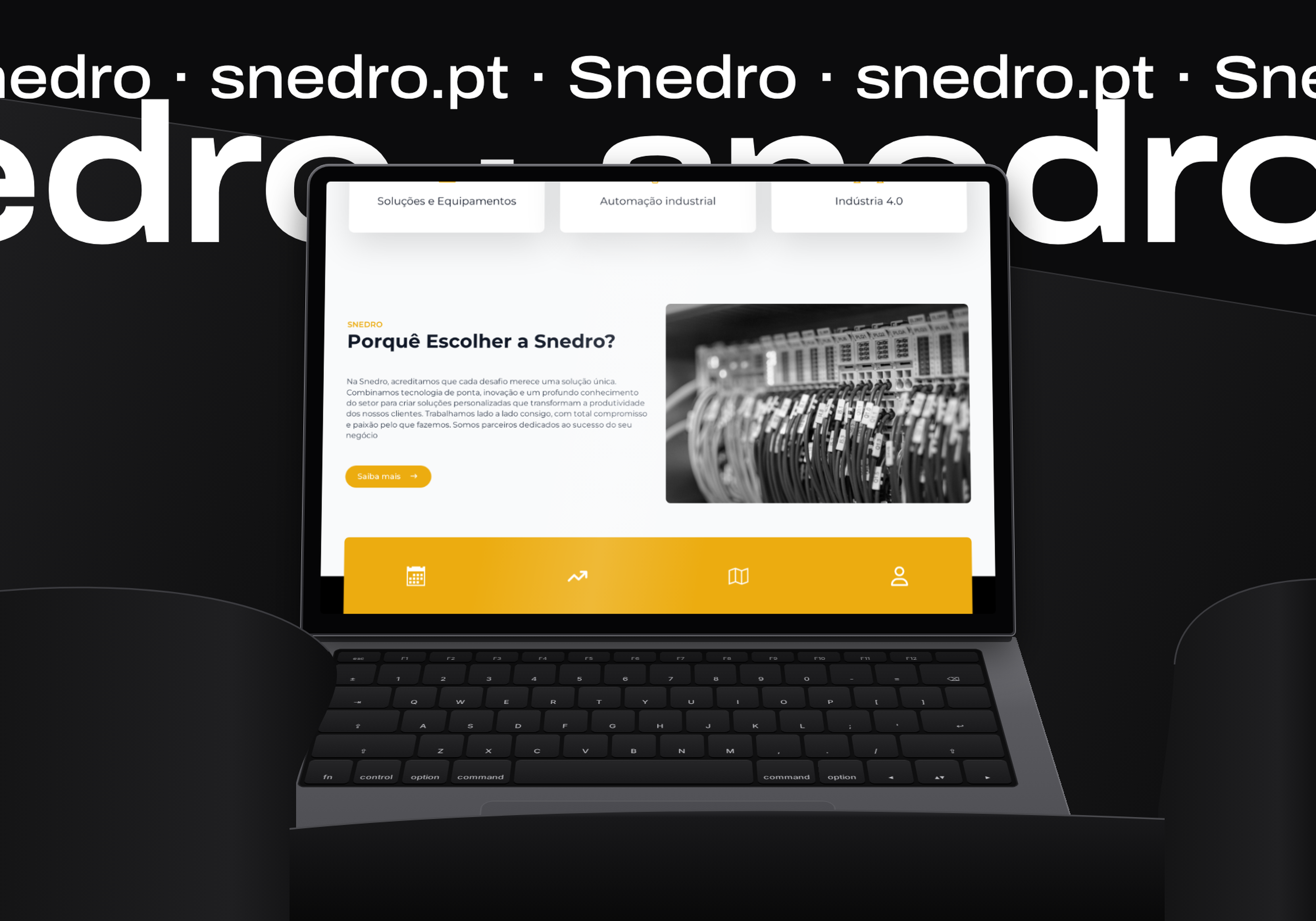 SNEDRO: site institucional e catálogo de automação industrial