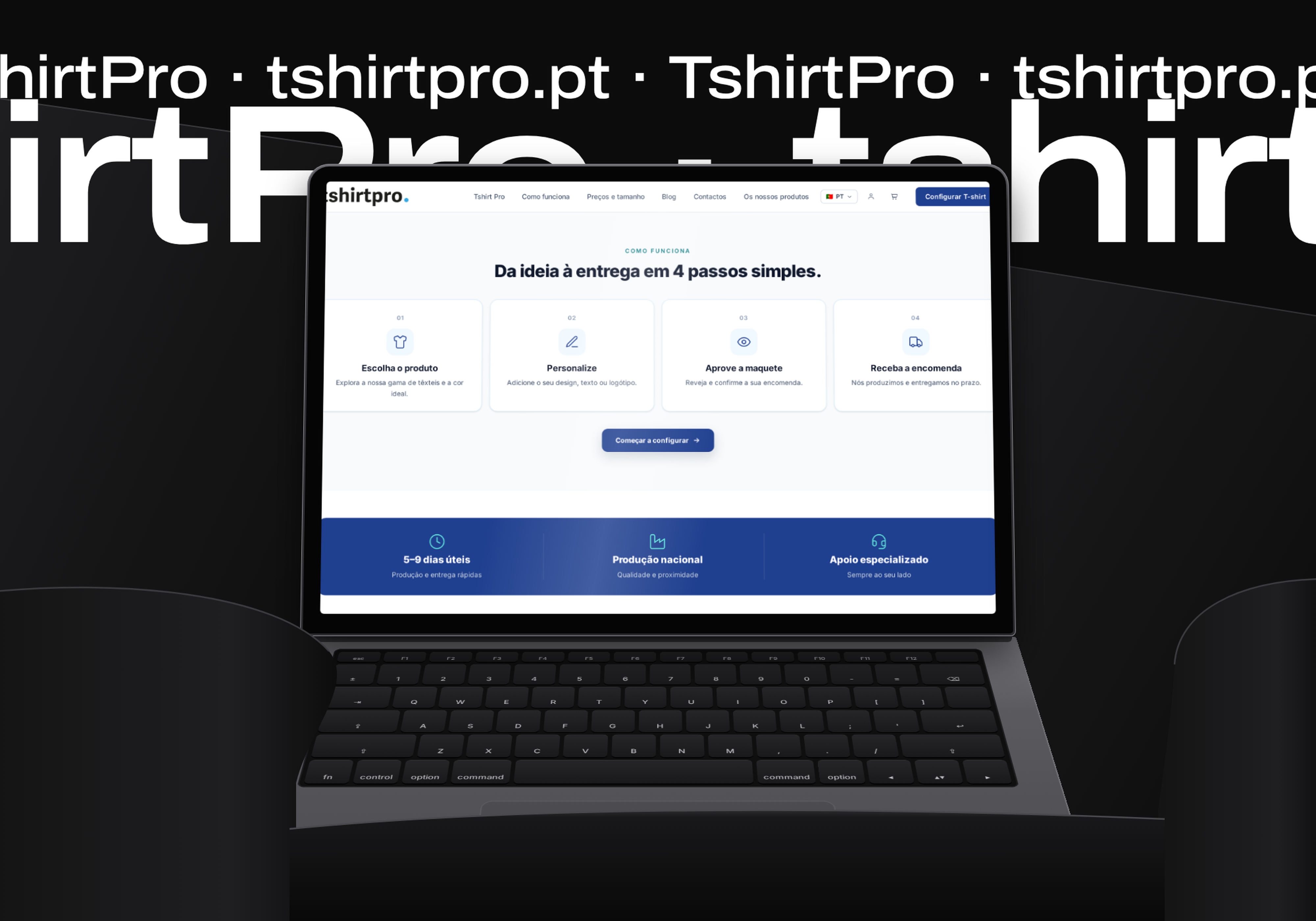 tshirtpro: loja online com configurador de t-shirts