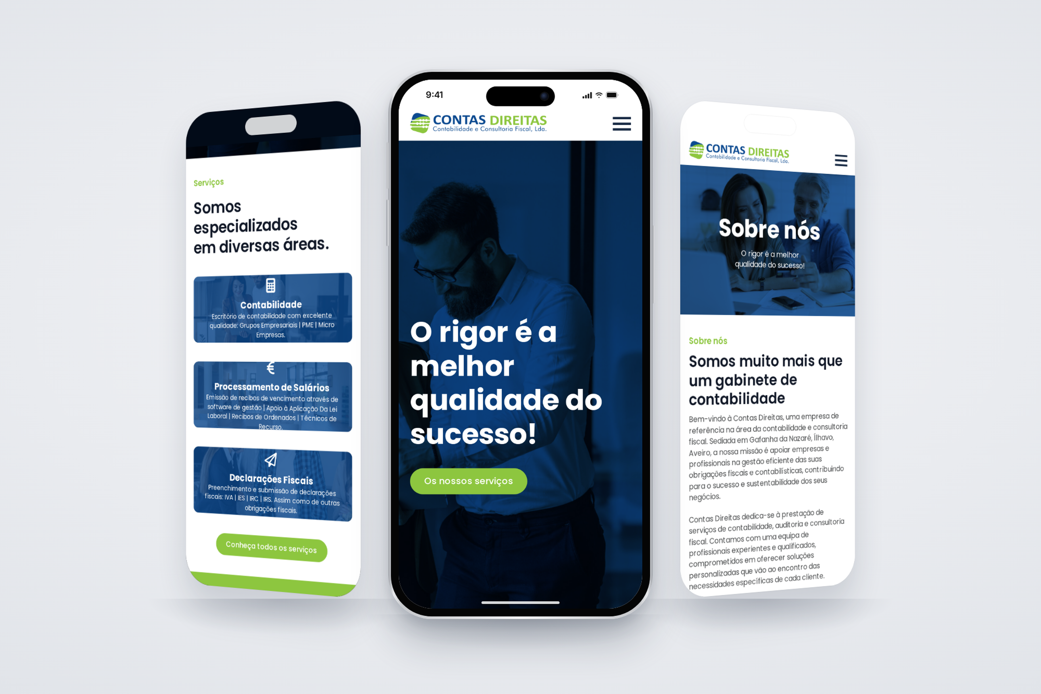 Contas Direitas: site e comunicação