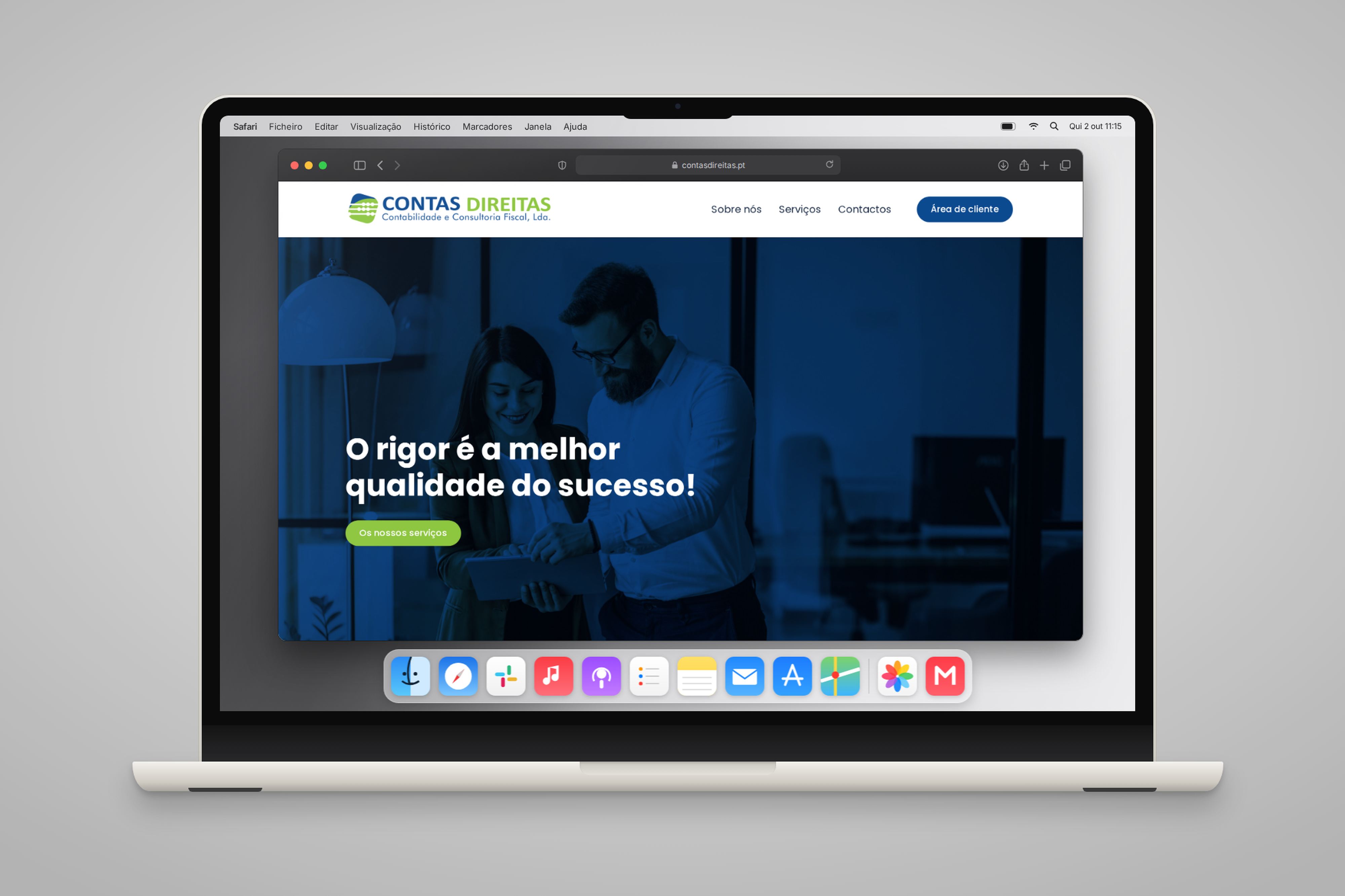Contas Direitas: site e comunicação