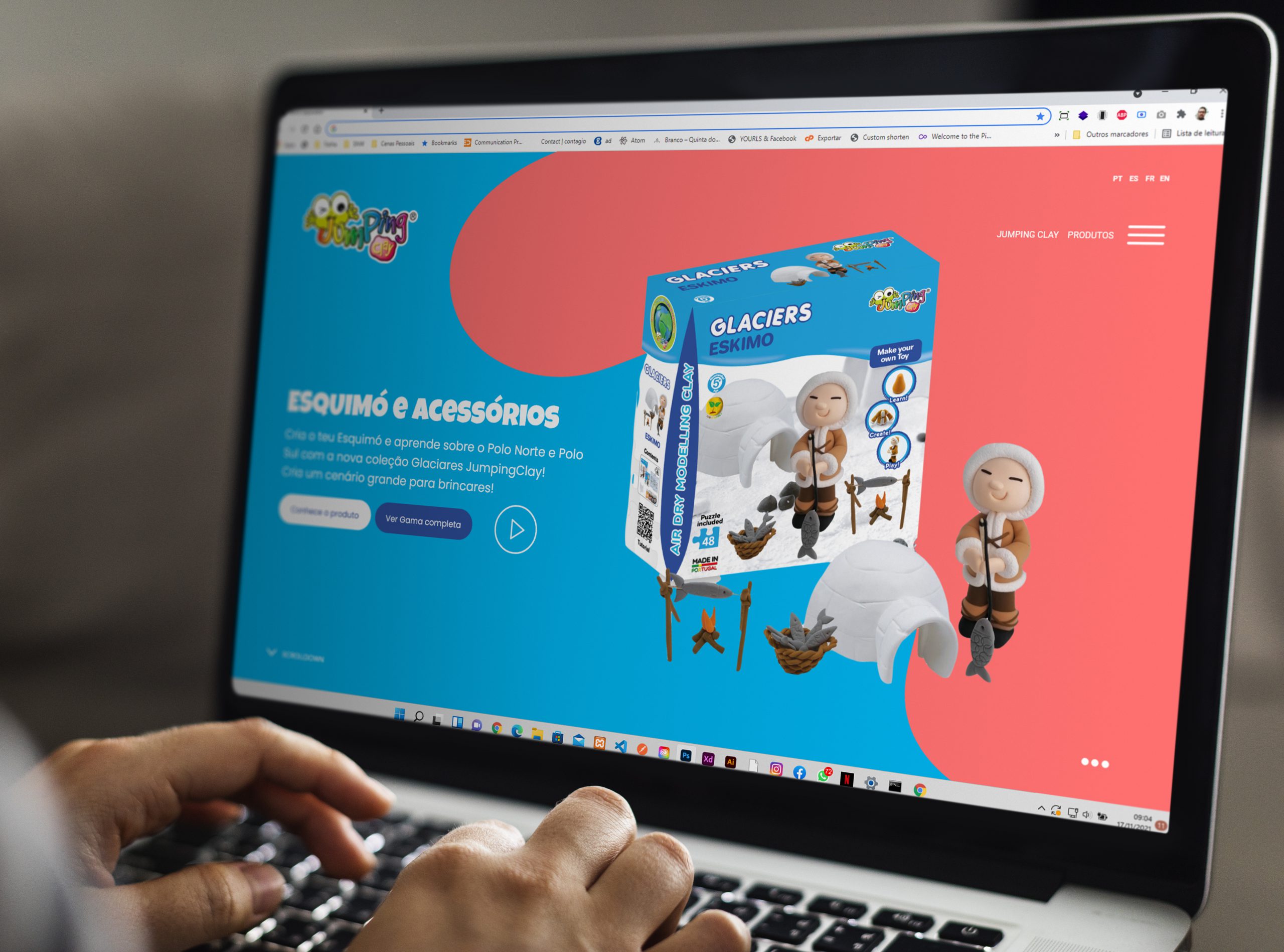 JumpingClay: loja online e site