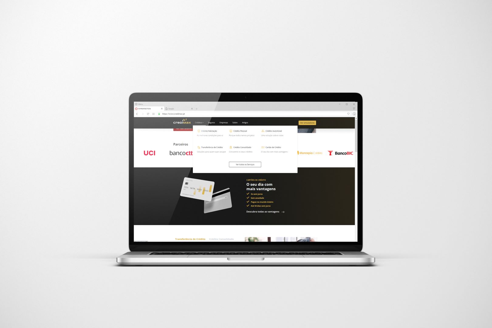 Credimax: website, calculators, in-house CRM and integrations