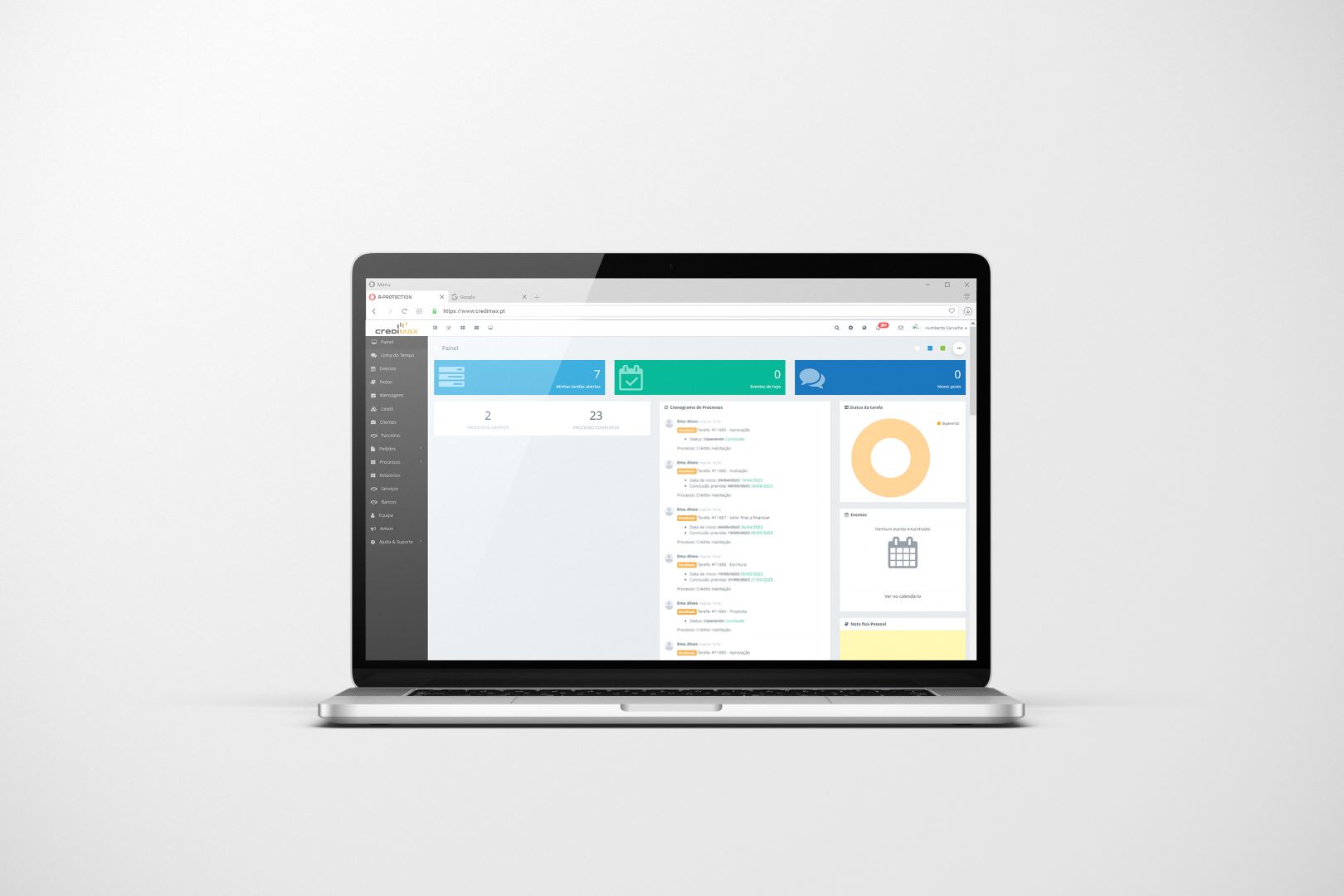 Credimax: website, calculators, in-house CRM and integrations