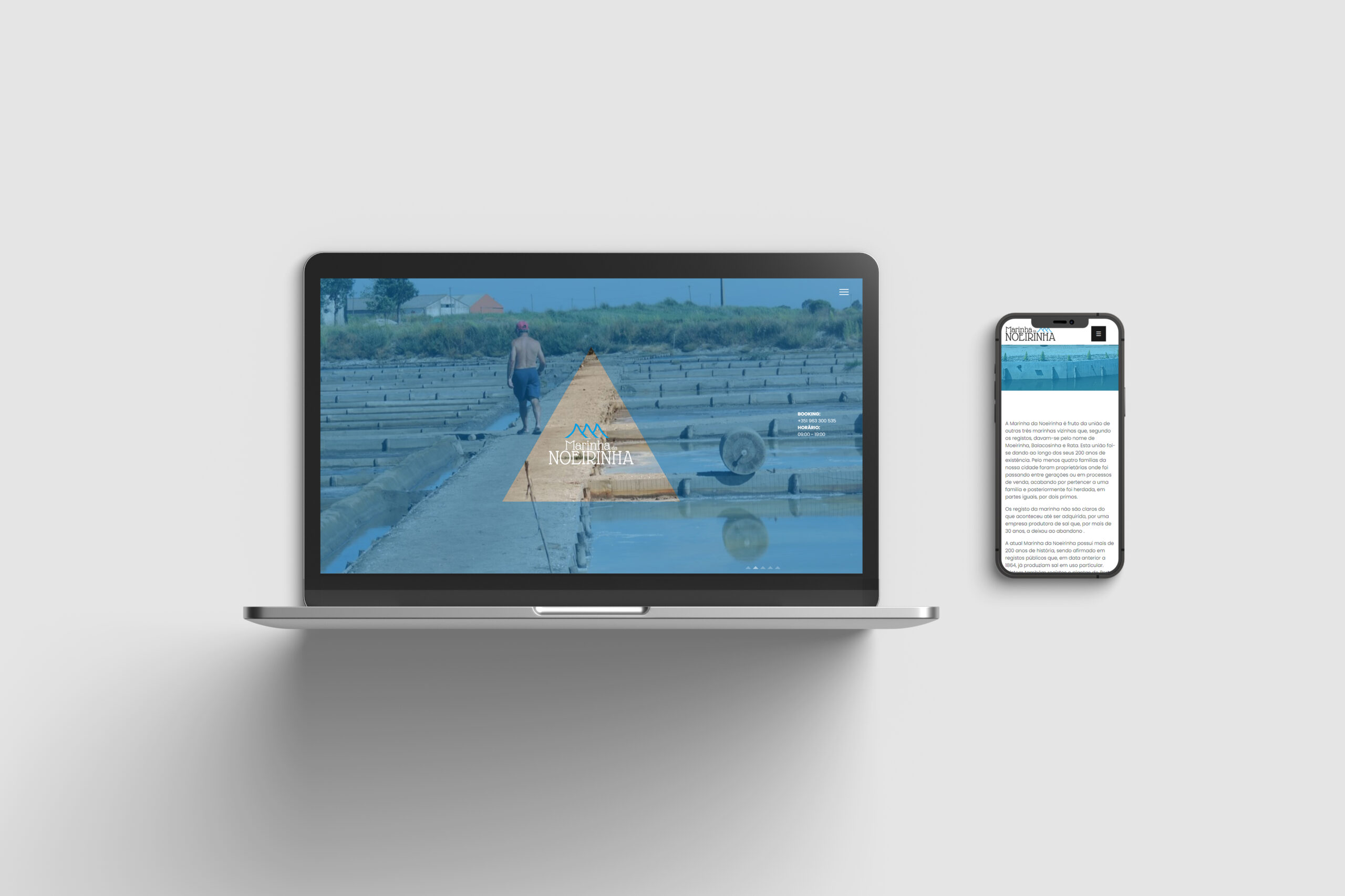 Noeirinha: brand, packaging, online shop and communications for a salt pan